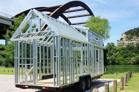 metal framing tiny house|tiny house cradding wall.